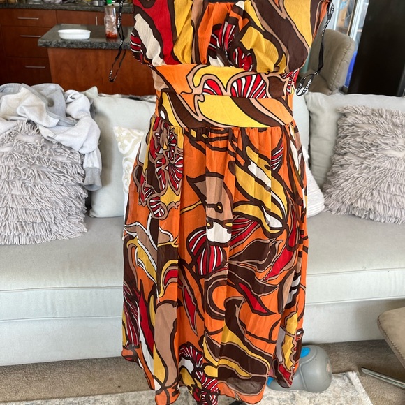 Abstract strapless sundress - Picture 8 of 8